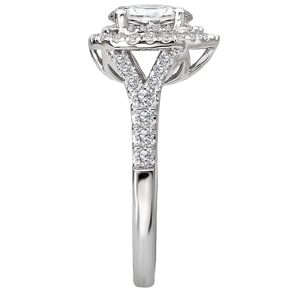 Halo Diamond Ring Image 3 Malak Jewelers Charlotte, NC