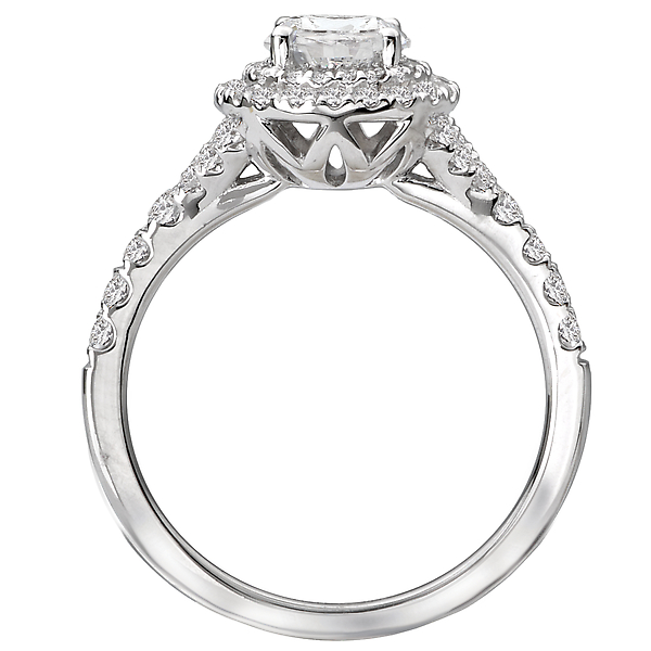 Halo Diamond Ring Image 2 Malak Jewelers Charlotte, NC
