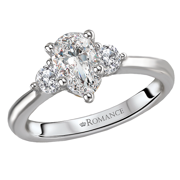 3 Stone Semi-Mount Diamond Ring The Hills Jewelry LLC Worthington, OH
