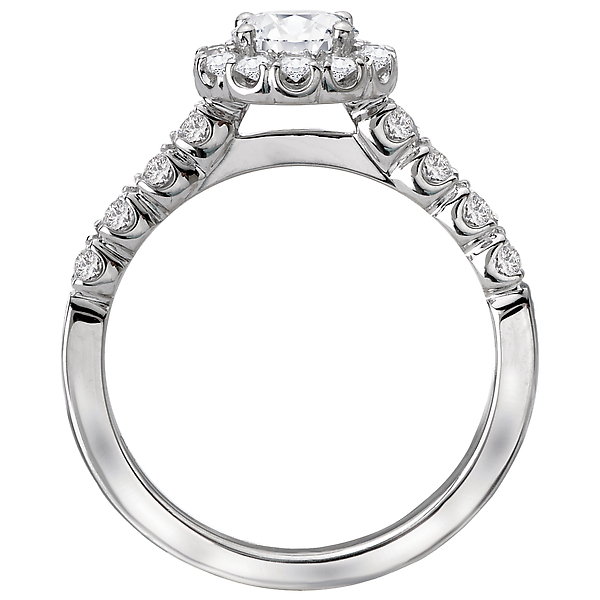 Halo Diamond Ring Image 2 The Hills Jewelry LLC Worthington, OH