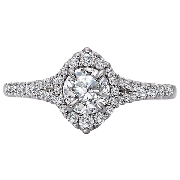 Halo Diamond Ring Image 4 Armentor Jewelers New Iberia, LA