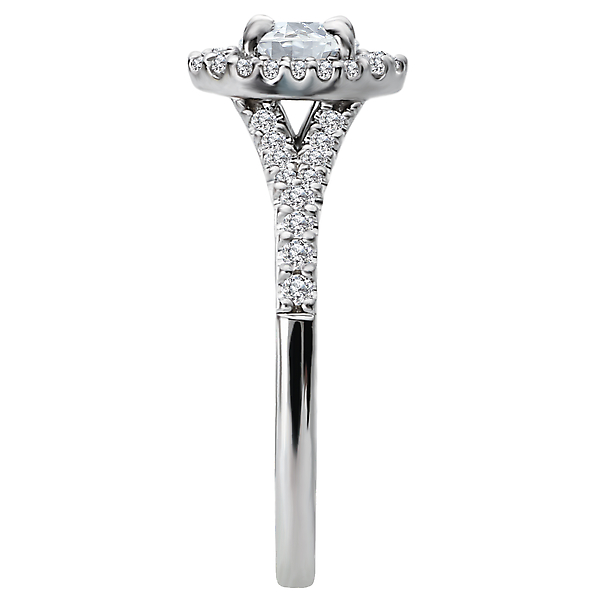 Halo Diamond Ring Image 3 Armentor Jewelers New Iberia, LA