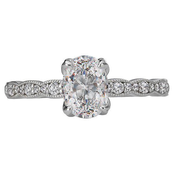 Classic Semi Mount Diamond Ring Image 4 Malak Jewelers Charlotte, NC