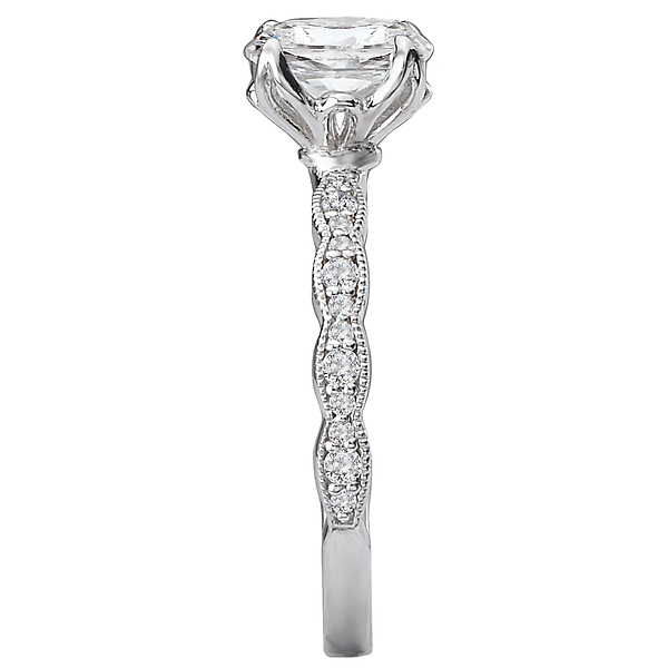 Classic Semi Mount Diamond Ring Image 3 Armentor Jewelers New Iberia, LA