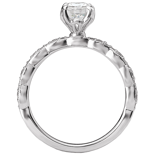 Classic Semi Mount Diamond Ring Image 2 Malak Jewelers Charlotte, NC