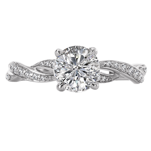 Classic Semi-Mount Diamond Ring Image 4 Armentor Jewelers New Iberia, LA