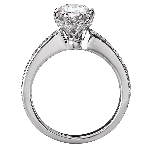 Engagement Rings - Classic Semi-Mount Diamond Ring - image 2