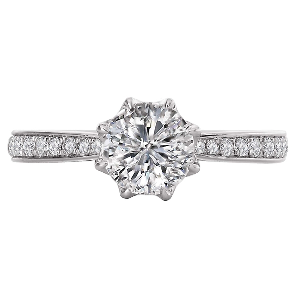 Engagement Rings - Classic Semi-Mount Diamond Ring - image 4