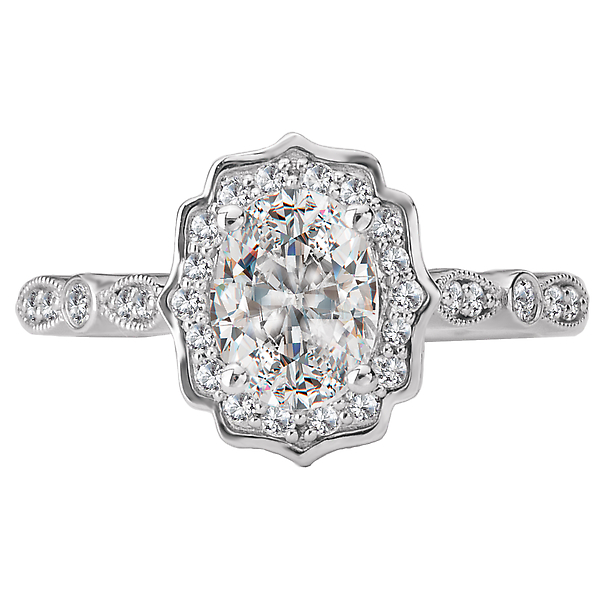 Halo Semi-Mount Diamond Ring Image 4 Puckett's Fine Jewelry Benton, KY