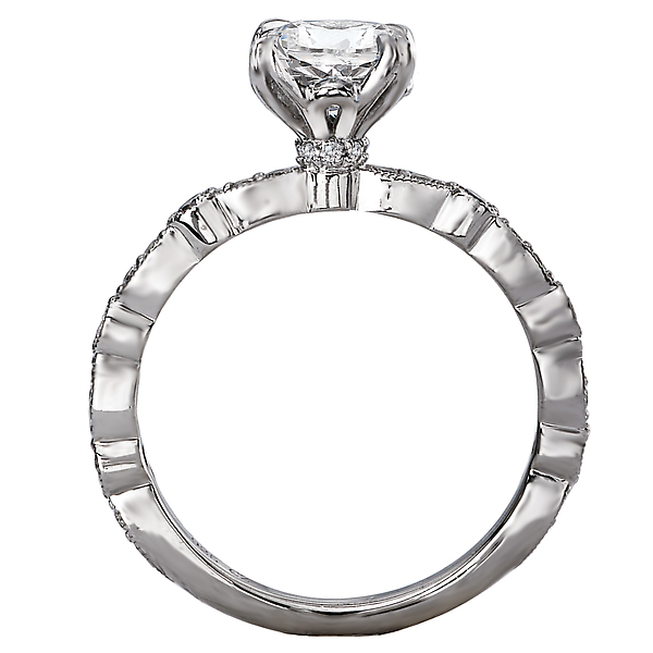 Classic Semi-Mount Diamond Ring Image 2 Armentor Jewelers New Iberia, LA