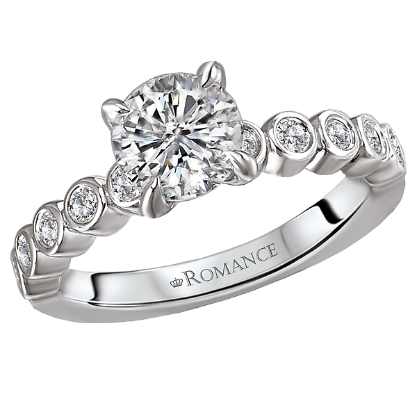 Engagement Rings - Peg Head Semi-Mount Diamond Ring