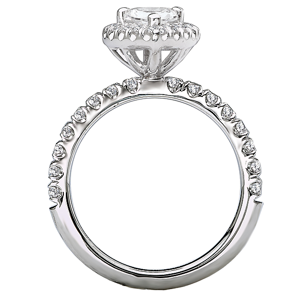 Halo Semi-Mount Diamond Ring Image 2 Puckett's Fine Jewelry Benton, KY