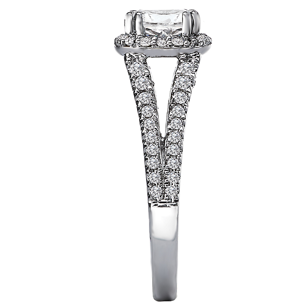 Split Shank Semi-Mount Diamond Ring Image 3 Armentor Jewelers New Iberia, LA