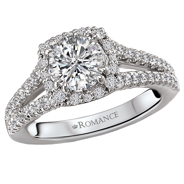 Split Shank Semi-Mount Diamond Ring The Hills Jewelry LLC Worthington, OH