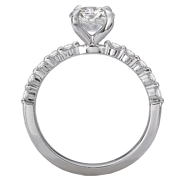 Classic Semi-Mount Diamond Ring Image 2 The Hills Jewelry LLC Worthington, OH