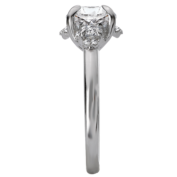 3 Stone Semi-Mount Diamond Ring Image 3 The Hills Jewelry LLC Worthington, OH