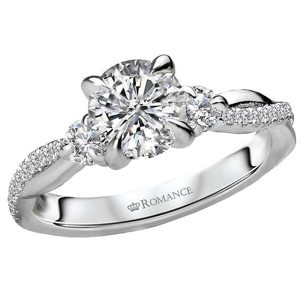 3-Stone Semi-Mount Diamond Ring The Hills Jewelry LLC Worthington, OH