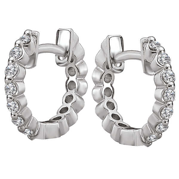 Ladies Fashion Diamond Earrings Image 2 Baker's Fine Jewelry Bryant, AR