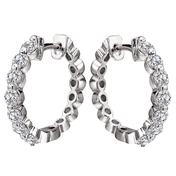 Ladies Fashion Diamond Earrings Image 4 James Gattas Jewelers Memphis, TN