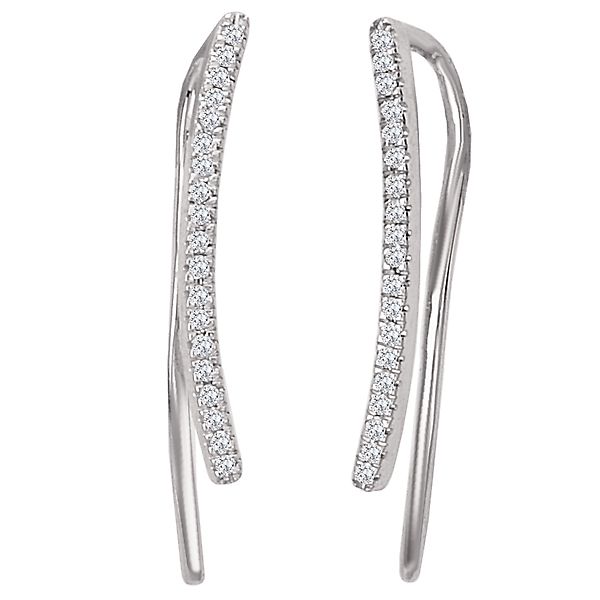 Dangle Diamond Earrings Baker's Fine Jewelry Bryant, AR