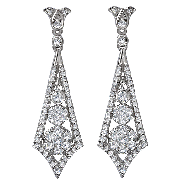 Ladies Fashion Diamond Earrings J. Schrecker Jewelry Hopkinsville, KY