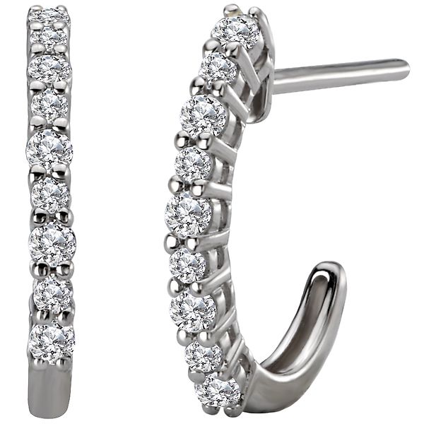 Ladies Diamond Hoop Earrings Chandlee Jewelers Athens, GA