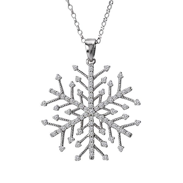 Diamond Snowflake Pendant Baker's Fine Jewelry Bryant, AR