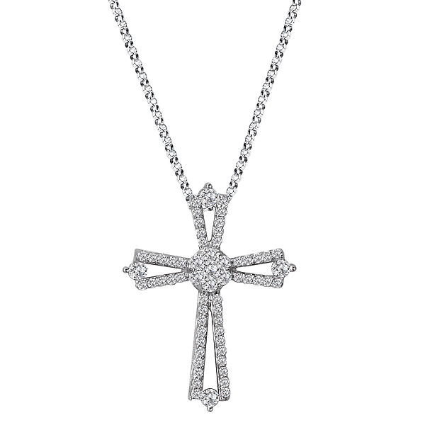 Ladies Diamond Cross Pendant J. Schrecker Jewelry Hopkinsville, KY