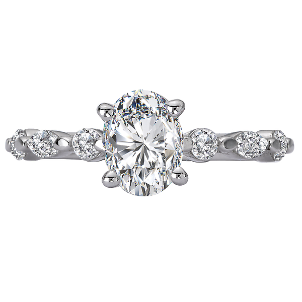 Classic Semi-Mount Diamond Ring Image 4 Armentor Jewelers New Iberia, LA