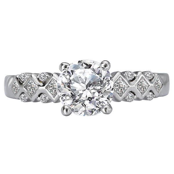 Semi-Mount Diamond Ring Image 4 Malak Jewelers Charlotte, NC