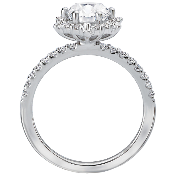 Halo Semi-Mount Diamond Ring Image 2 Armentor Jewelers New Iberia, LA