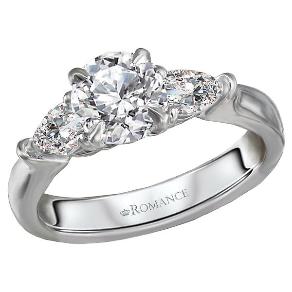 3 Stone Semi-Mount Diamond Ring The Hills Jewelry LLC Worthington, OH
