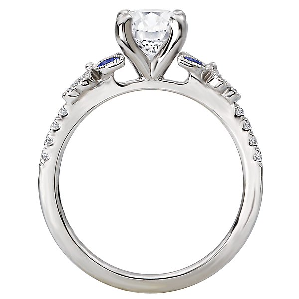 Sapphire and Diamond Semi-Mount Ring Image 2 D. Geller & Son Jewelers Atlanta, GA