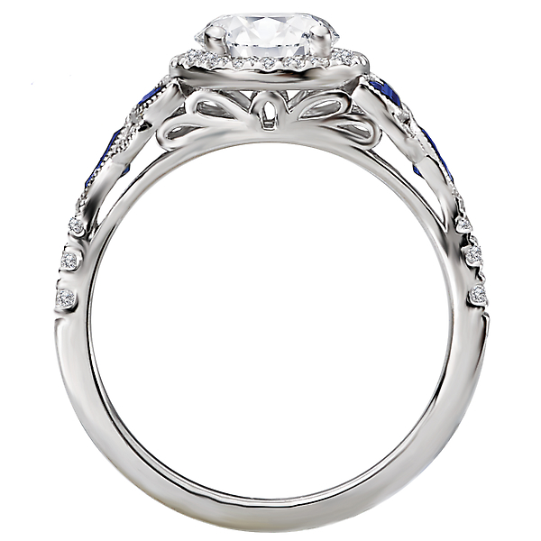 Sapphire and Diamond Semi-Mount Ring Image 2 Chandlee Jewelers Athens, GA
