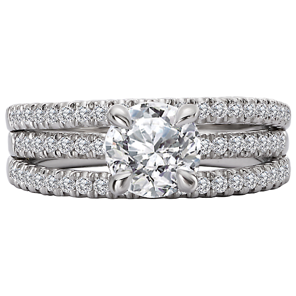 Semi-Mount Diamond Engagement Ring Image 4 Malak Jewelers Charlotte, NC