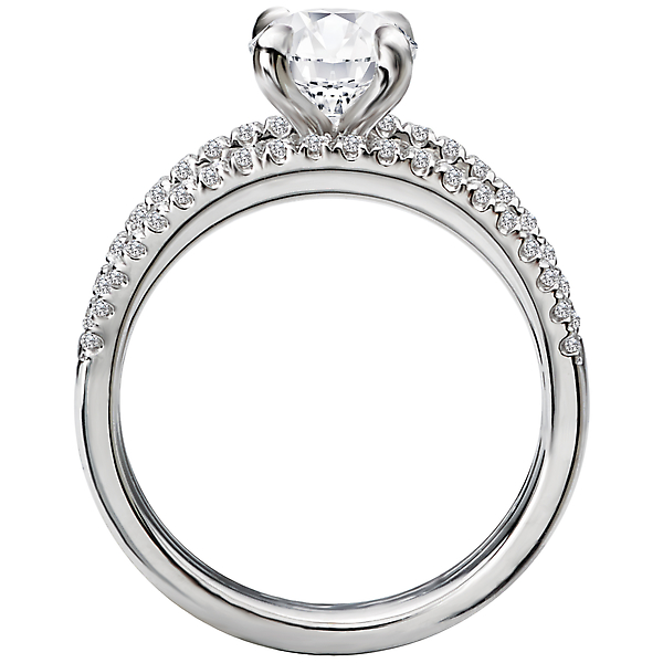 Semi-Mount Diamond Engagement Ring Image 2 Malak Jewelers Charlotte, NC