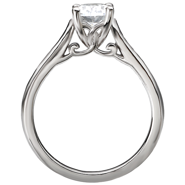 Solitaire Semi-Mount Diamond Ring Image 2 The Hills Jewelry LLC Worthington, OH