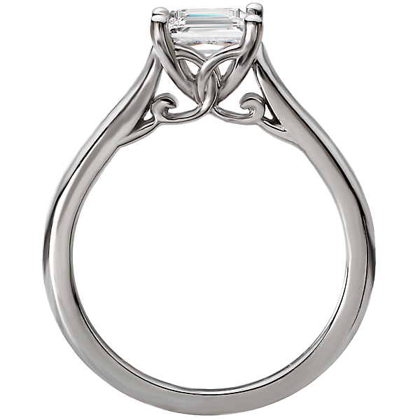 Solitaire Semi-Mount Diamond Ring Image 2 Armentor Jewelers New Iberia, LA
