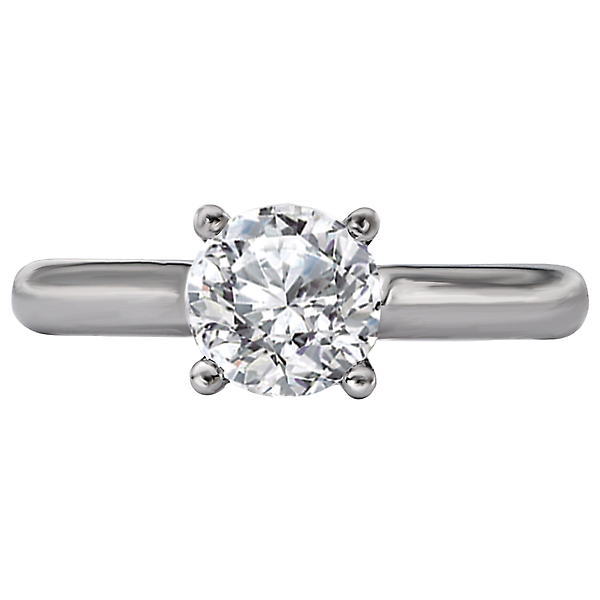 Solitaire Semi-Mount Diamond Ring Image 4 Malak Jewelers Charlotte, NC