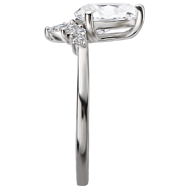Diamond Semi-Mount Engagement Ring Image 3 Malak Jewelers Charlotte, NC