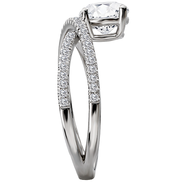 Diamond Semi-Mount Engagement Ring Image 3 Puckett's Fine Jewelry Benton, KY