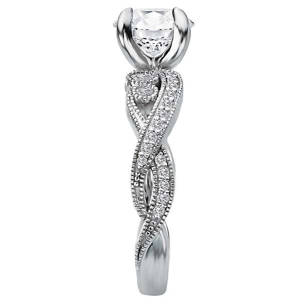 Diamond Semi-mount Engagement Ring Image 3 Armentor Jewelers New Iberia, LA