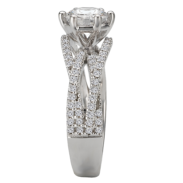 Split Shank Semi-Mount Diamond Ring Image 3 Chandlee Jewelers Athens, GA