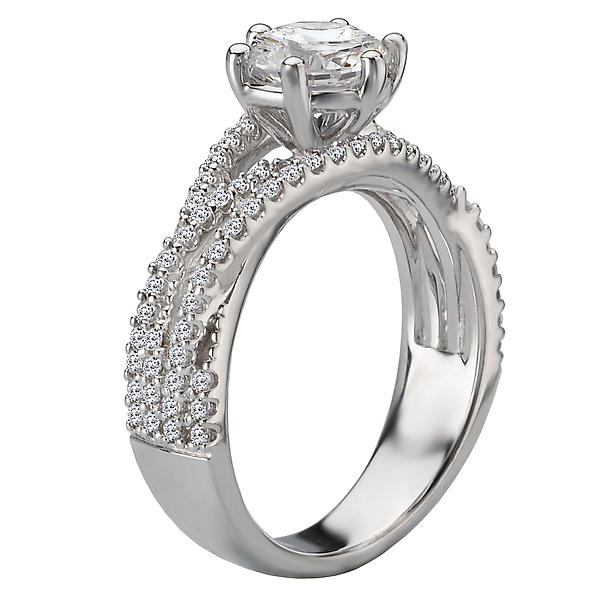 Split Shank Semi-Mount Diamond Ring Image 2 Chandlee Jewelers Athens, GA