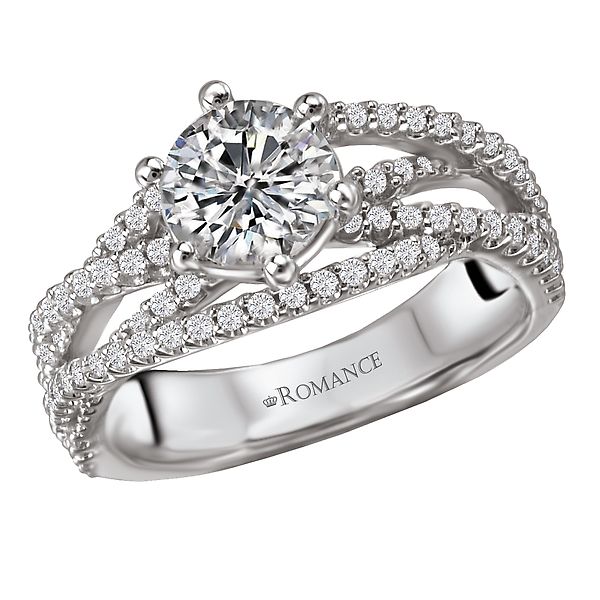 Split Shank Semi-Mount Diamond Ring Chandlee Jewelers Athens, GA