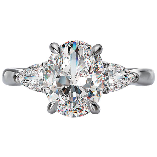 Custom Semi-Mount Diamond Ring Image 4 Malak Jewelers Charlotte, NC