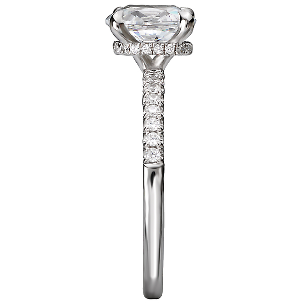 Classic Diamond Semi-Mount Engagement Ring Image 3 Malak Jewelers Charlotte, NC