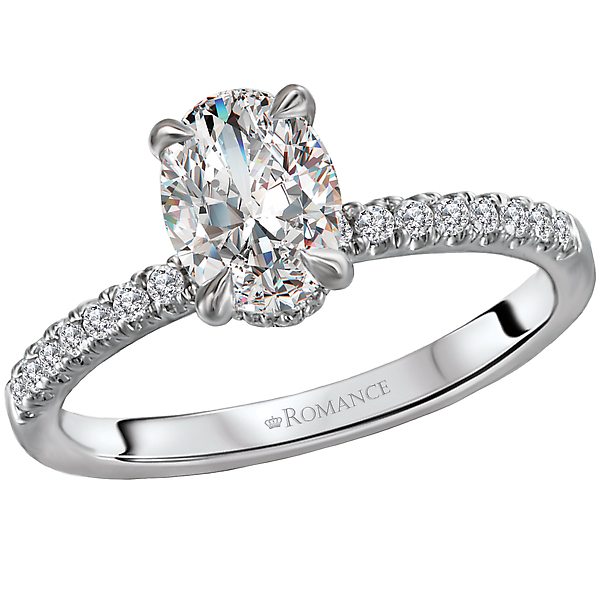 Classic Diamond Semi-Mount Engagement Ring by Romance Diamond