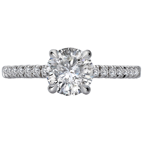 Classic Diamond Semi-Mount Engagement Ring Image 4 The Hills Jewelry LLC Worthington, OH