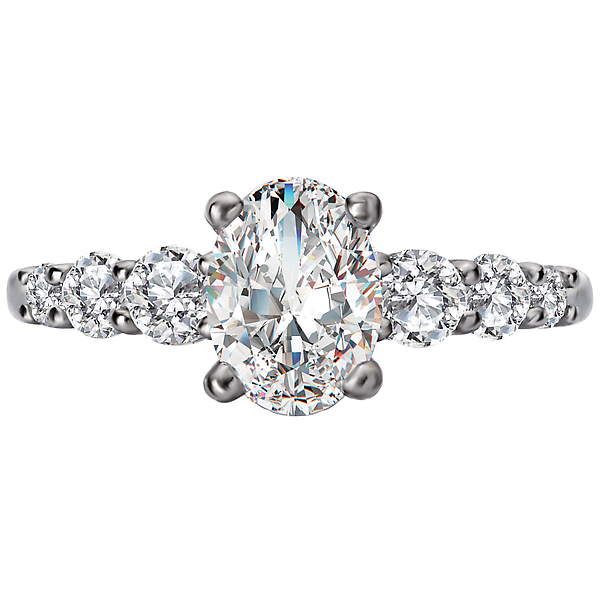 Classic Diamond Semi-Mount Engagement Ring Image 4 Malak Jewelers Charlotte, NC